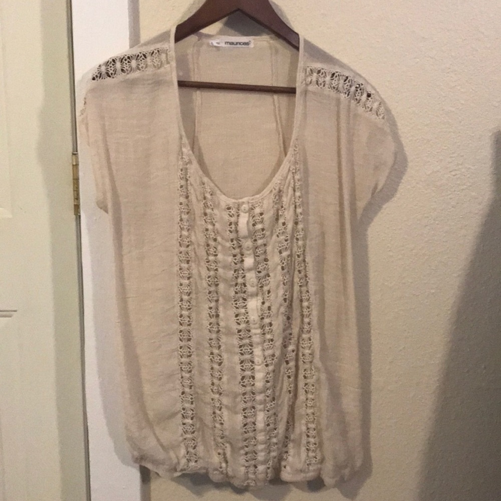 Cream Maurices top